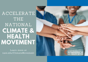 Climate and Health Movement banner with logo